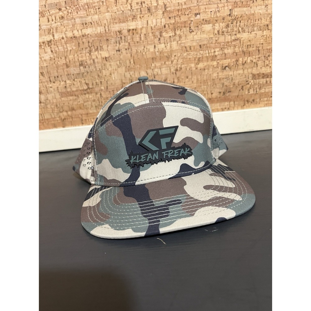 Clean Freak Hat Adult  Camouflage Trucker Snapback Black‎ Poly Elastane